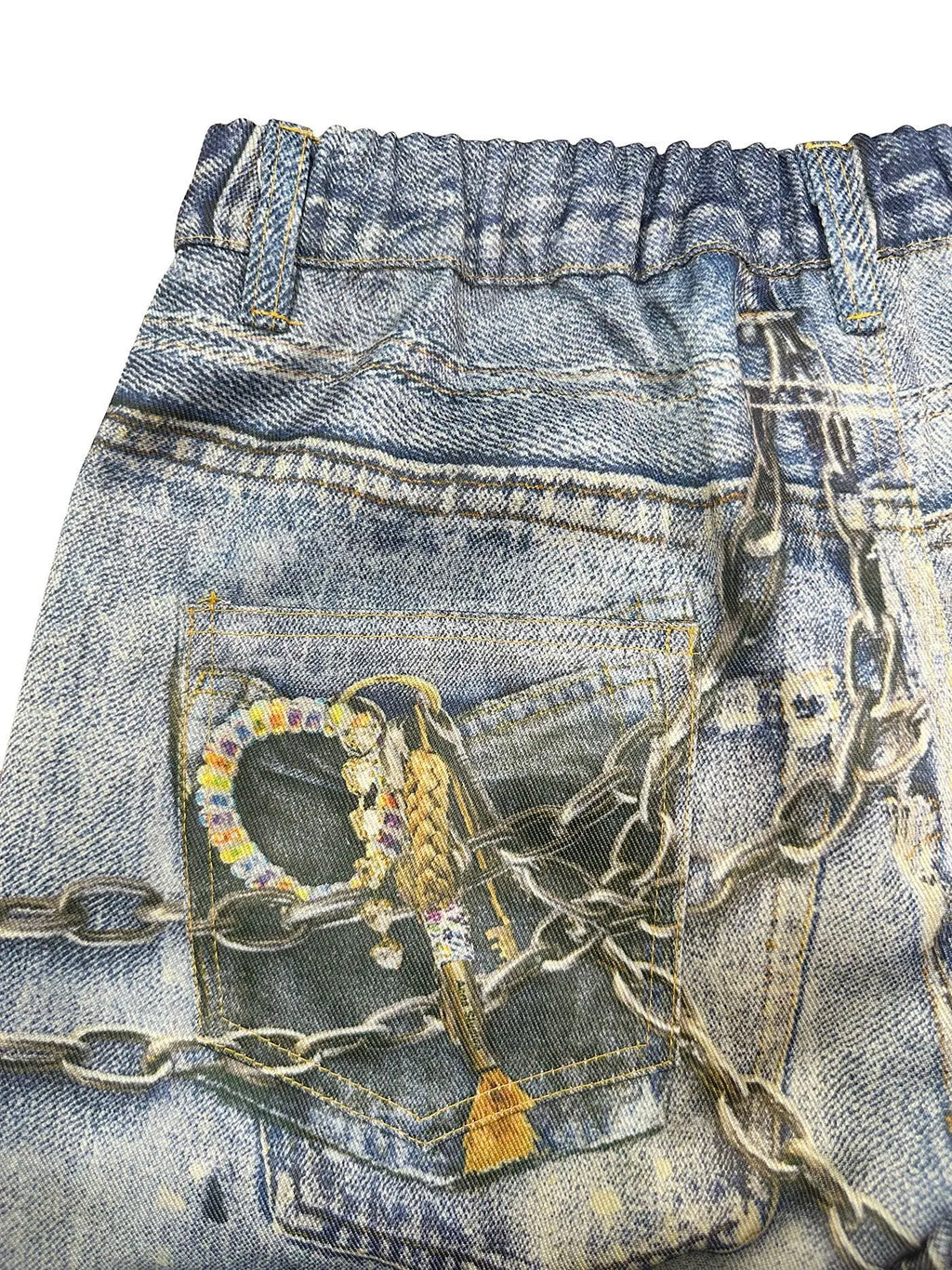 Leather 3D Print Pants