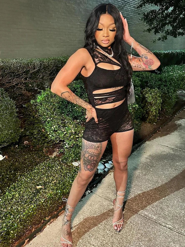 Gloria Mesh Romper