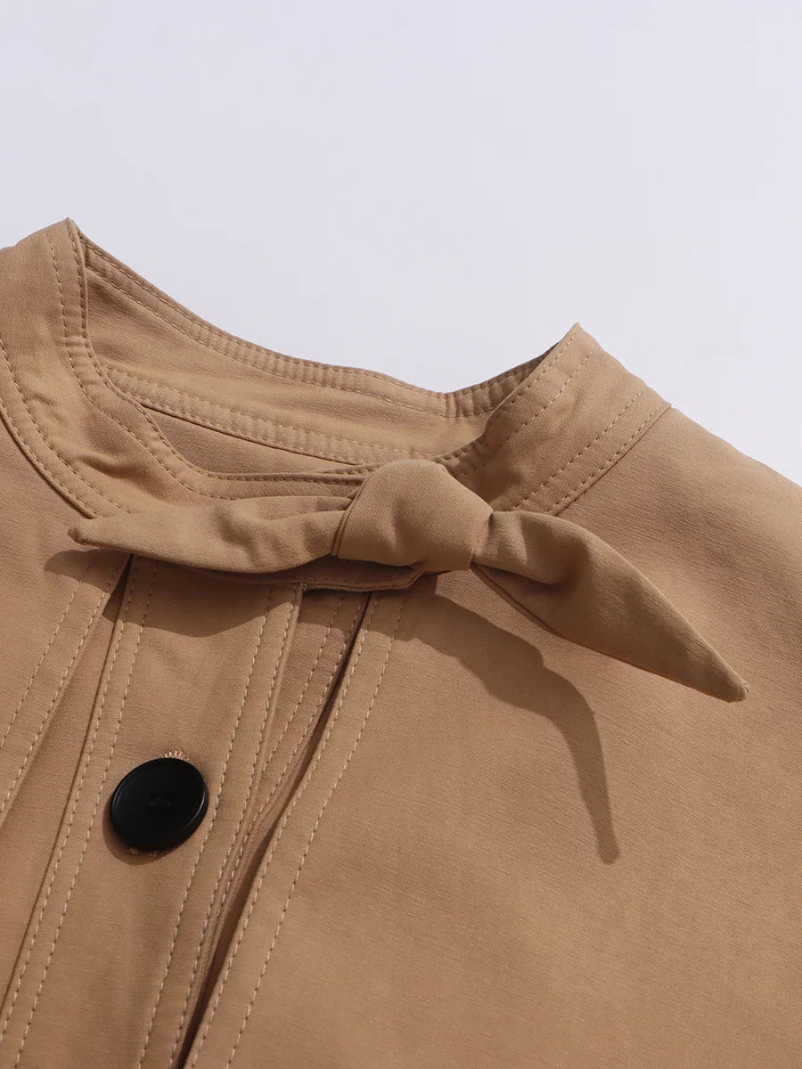 Bowknot Trench Coat
