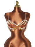 Beaded Pearl Bralette Top