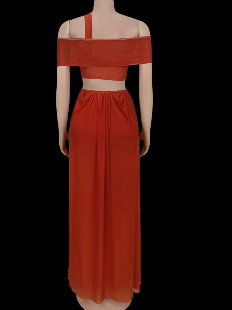 Lona Ruched Maxi Dress