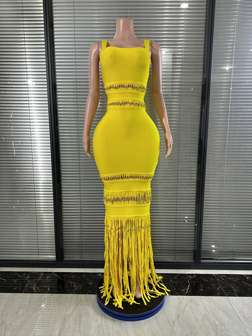 Joselle Tassel Bodycon Bandage Dress