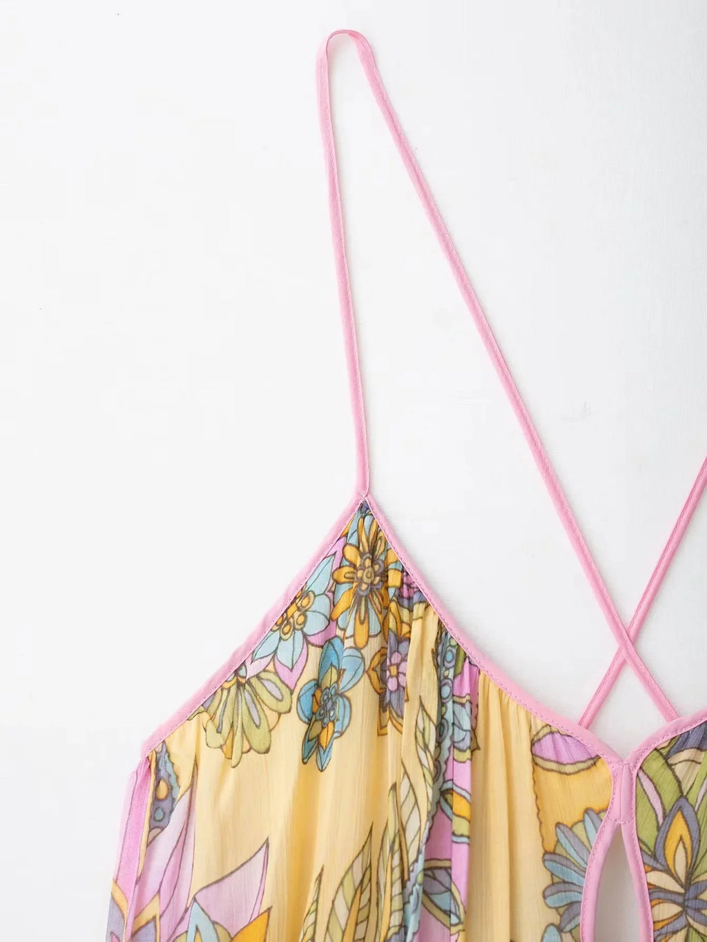 Foral Chiffon Maxi Dress