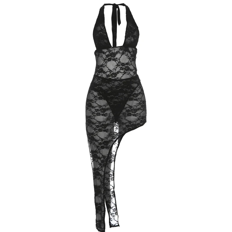 Kara Mesh Mid Skirt Set