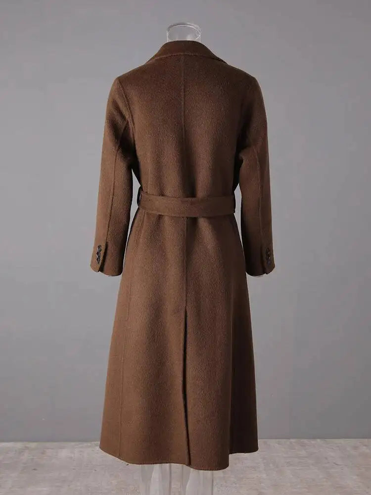 Brown Belted Trench Coat