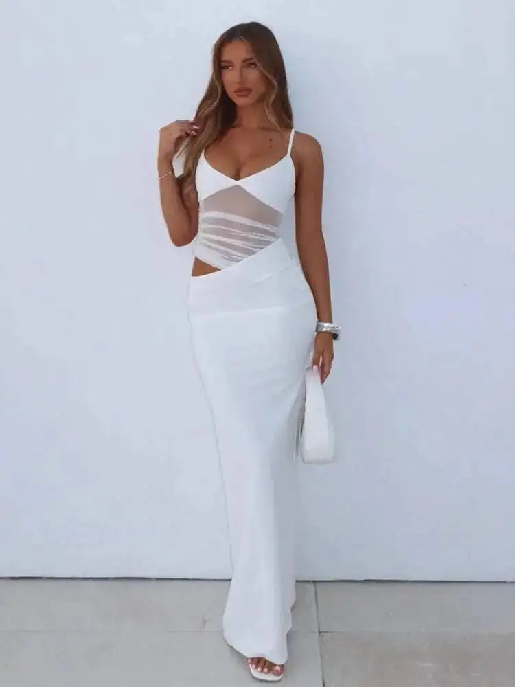 Ariana Mesh Maxi Dress