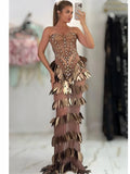 Brown Luxe Maxi Dress