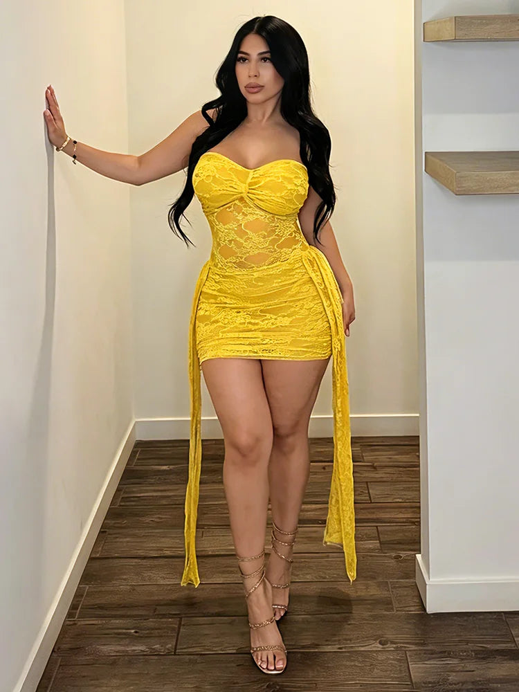 Lili Mesh Tassel Dress