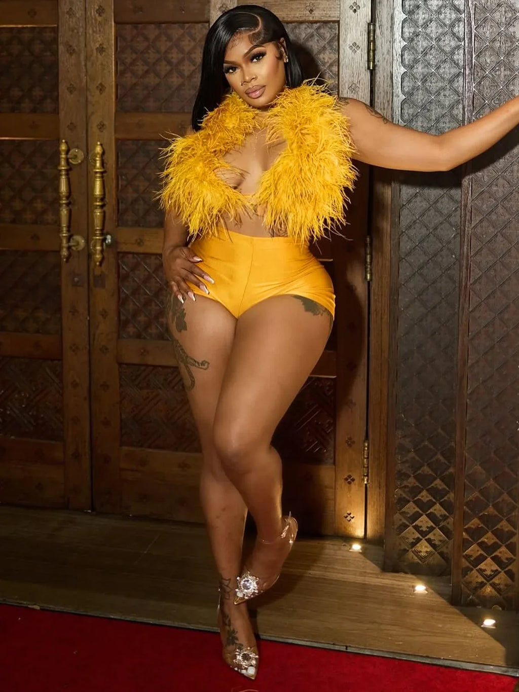 Fur Away Short Set