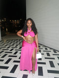 Belle Ruched Maxi Skirt Set