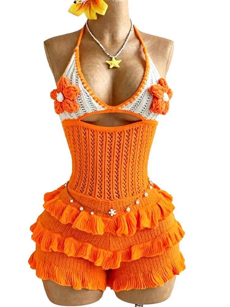 Coquette Crochet Romper