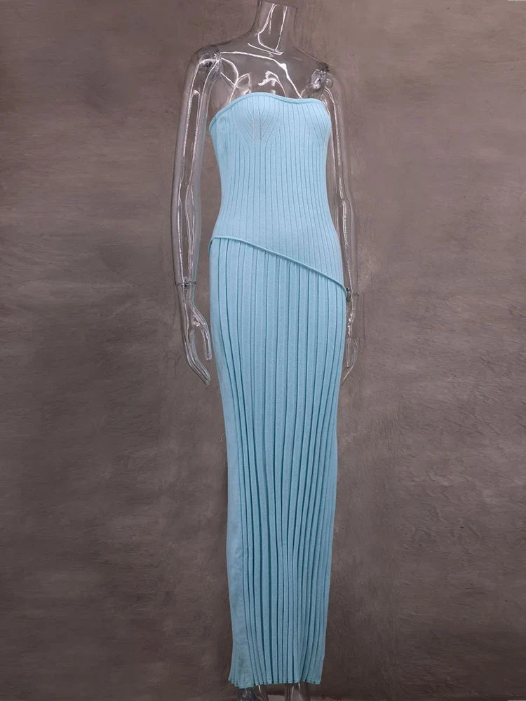 Ashlea Blue Maxi Dress