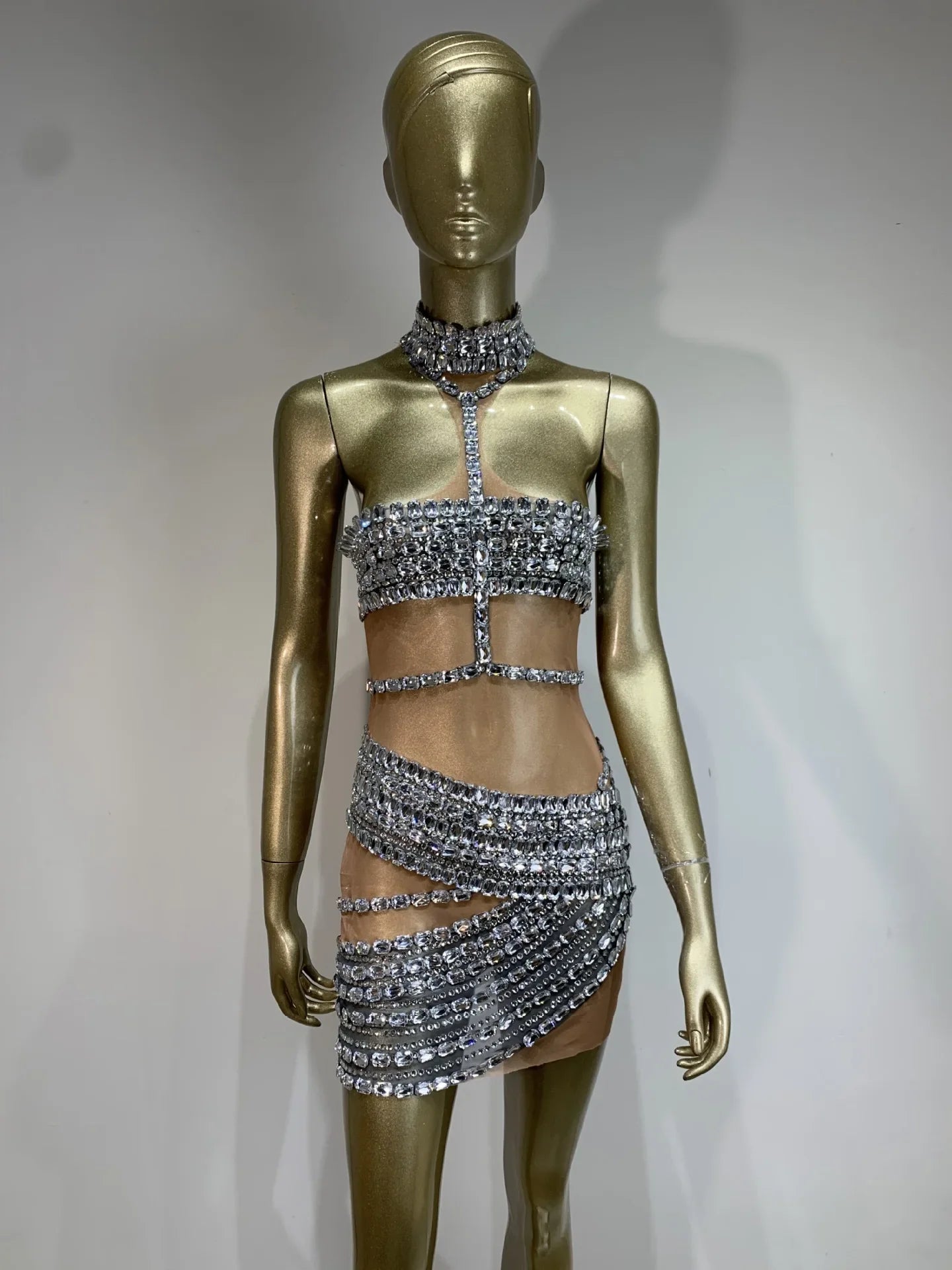 Alissa Mesh Mini Dress