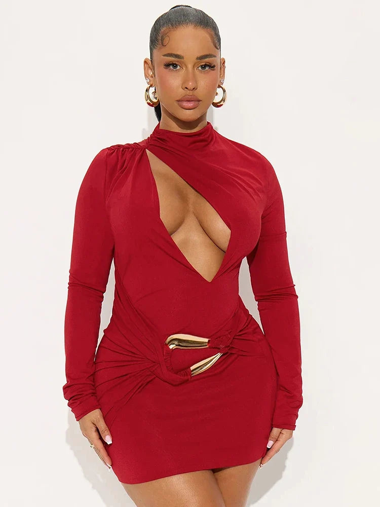 Anila Ruched Mini Dress