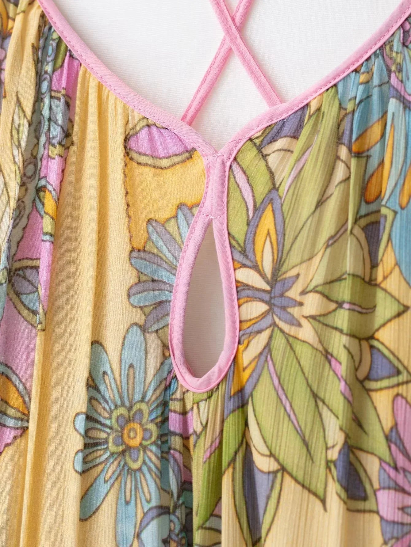 Foral Chiffon Maxi Dress