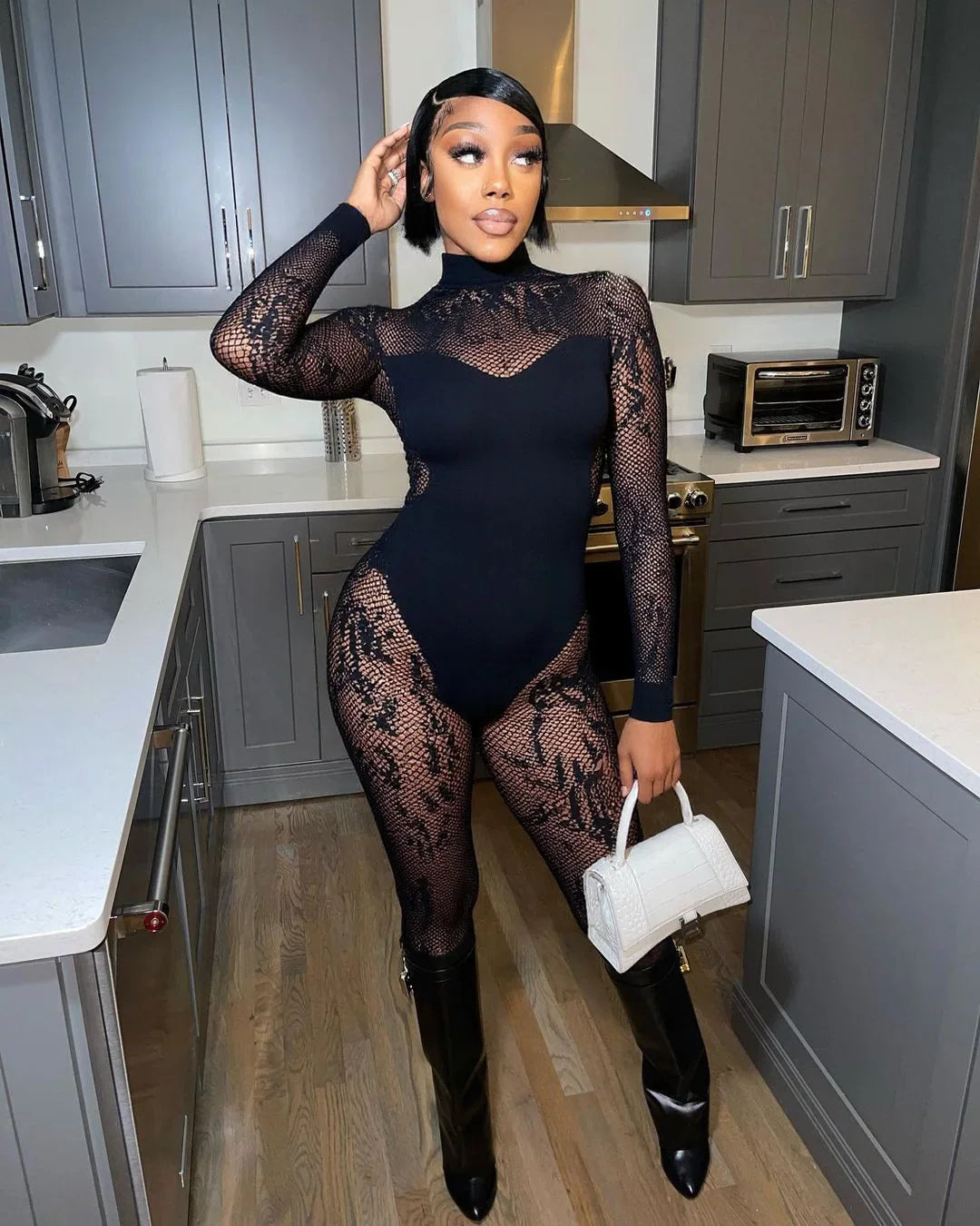 Miya Mesh Jumpsuit