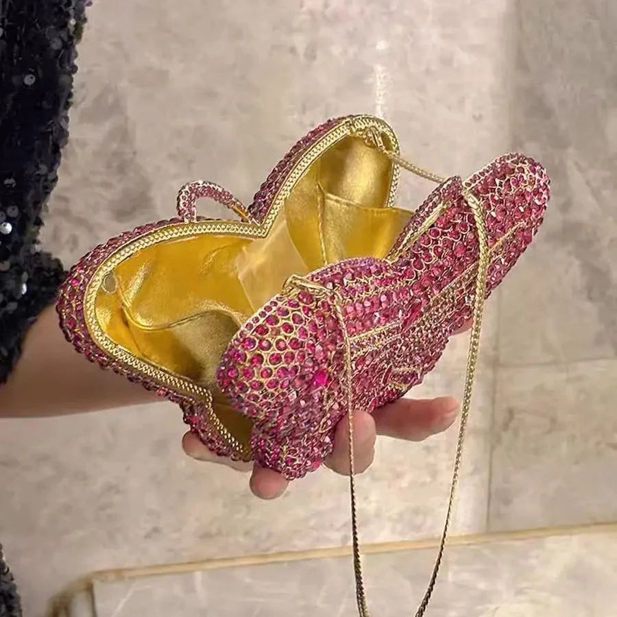 Luxury Butterfly Rhinestone Bag