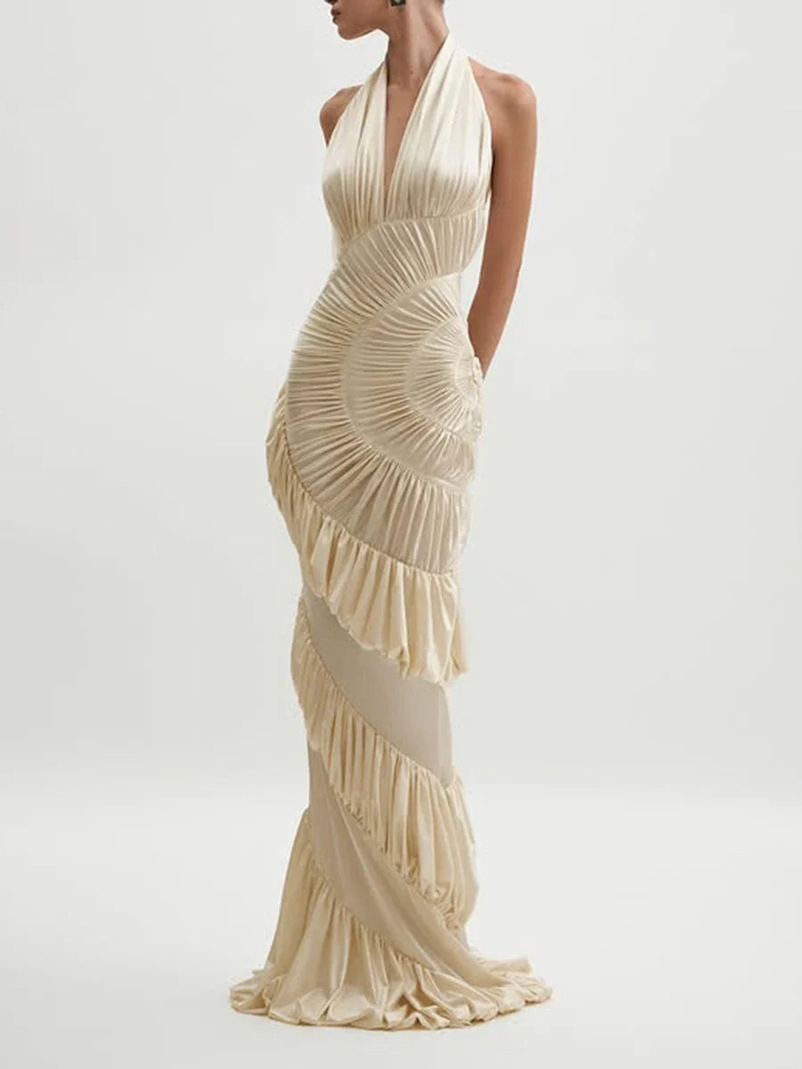 Katrine Ruffles Maxi Dress