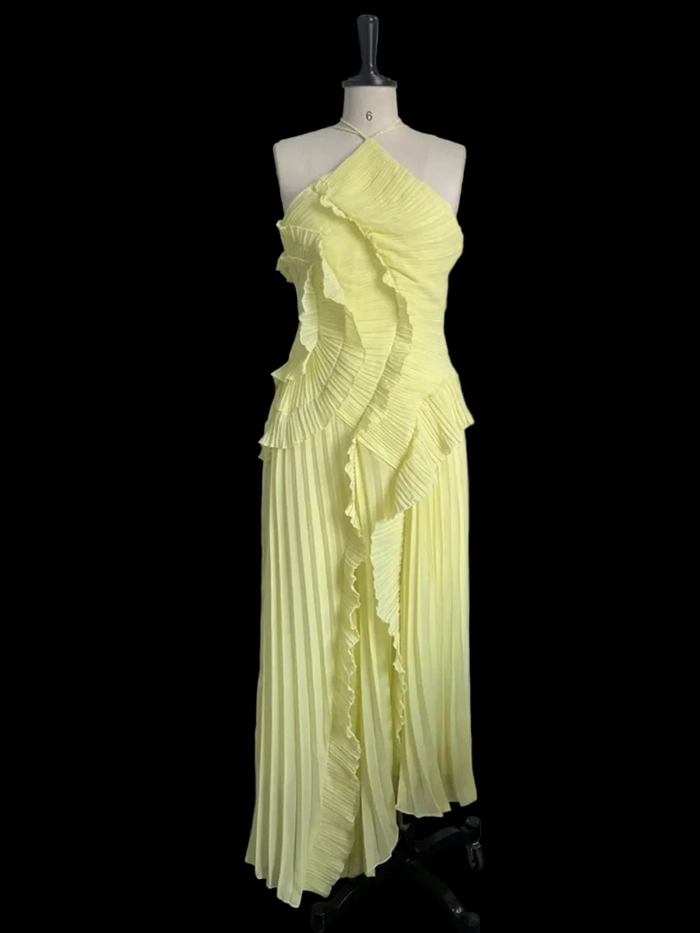 Kelsi Chiffon Ruffle Maxi Dress