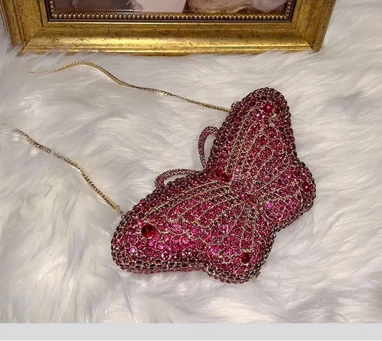 Luxury Butterfly Rhinestone Bag