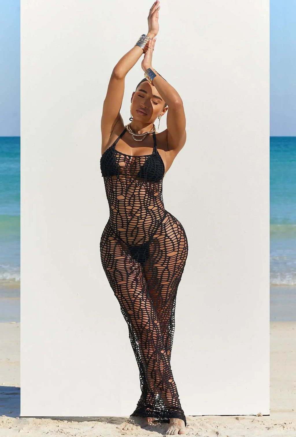 Bikini 3pcs Knitted Dress