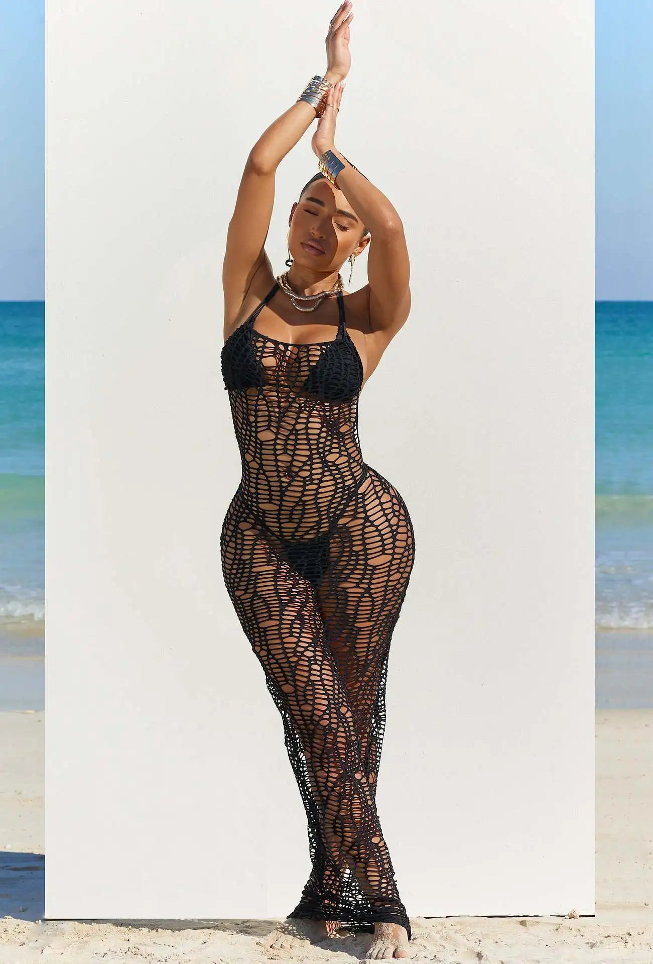 Bikini 3pcs Knitted Dress
