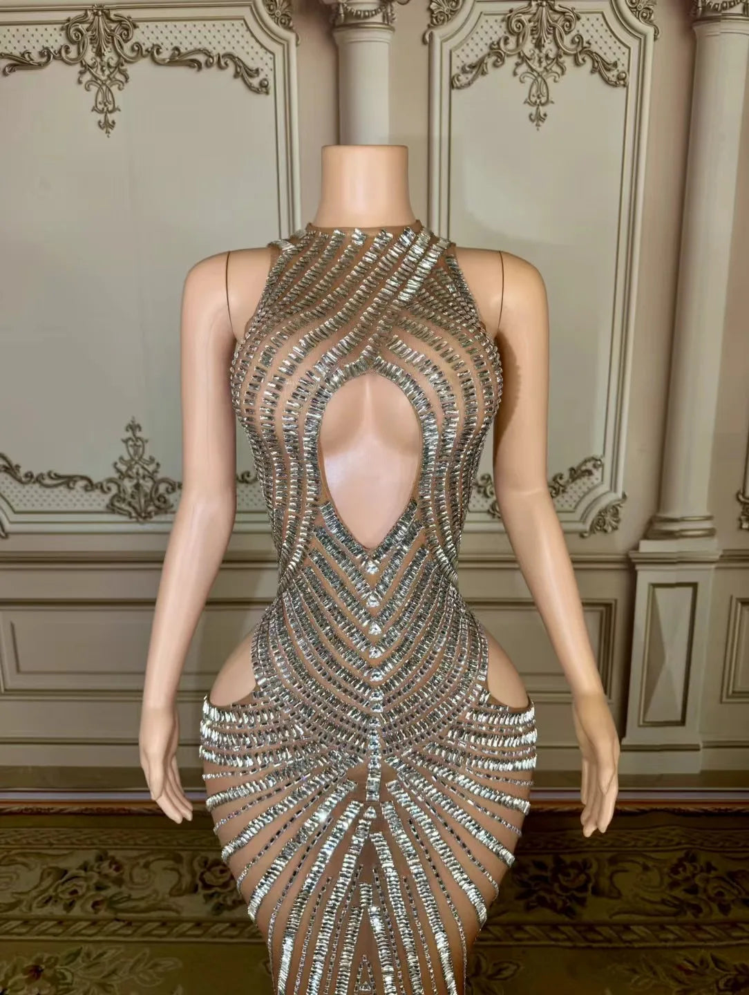 Maggie Mesh Maxi Dress