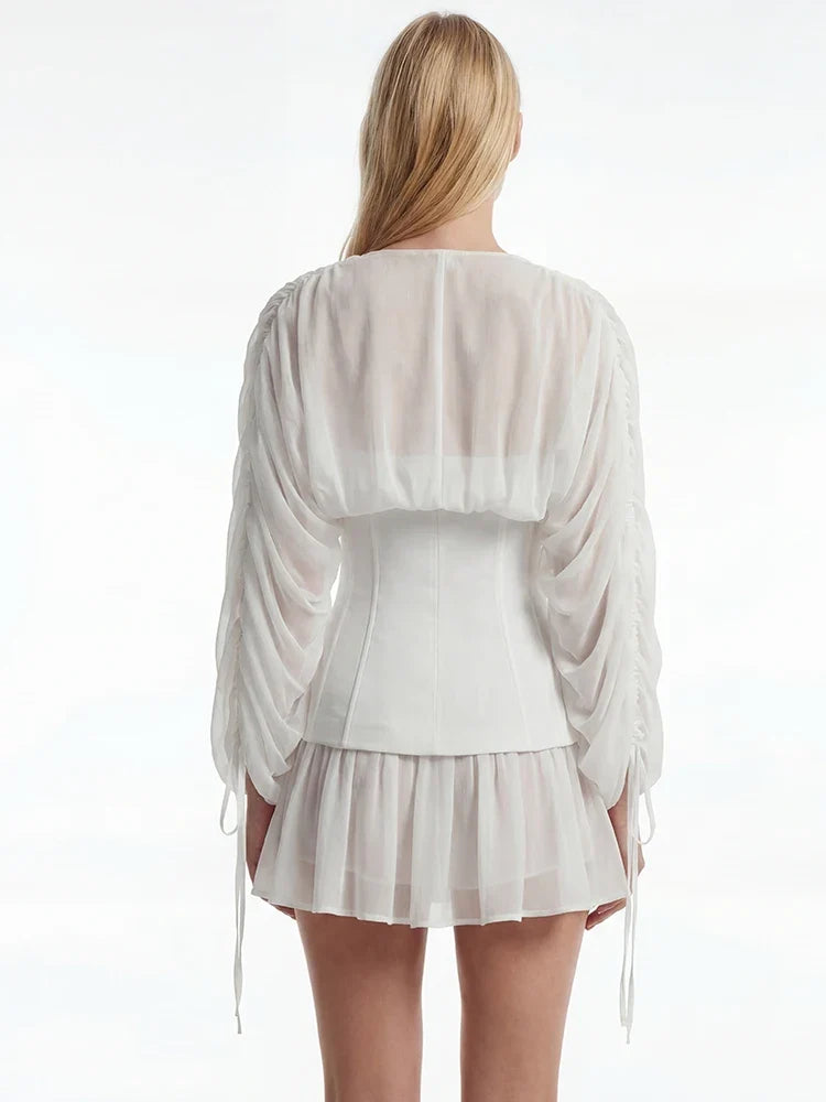 Nessa Chiffon Corset Mini Dress