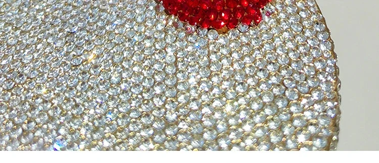 Cherry Goblet Rhinestone Clutch Bag