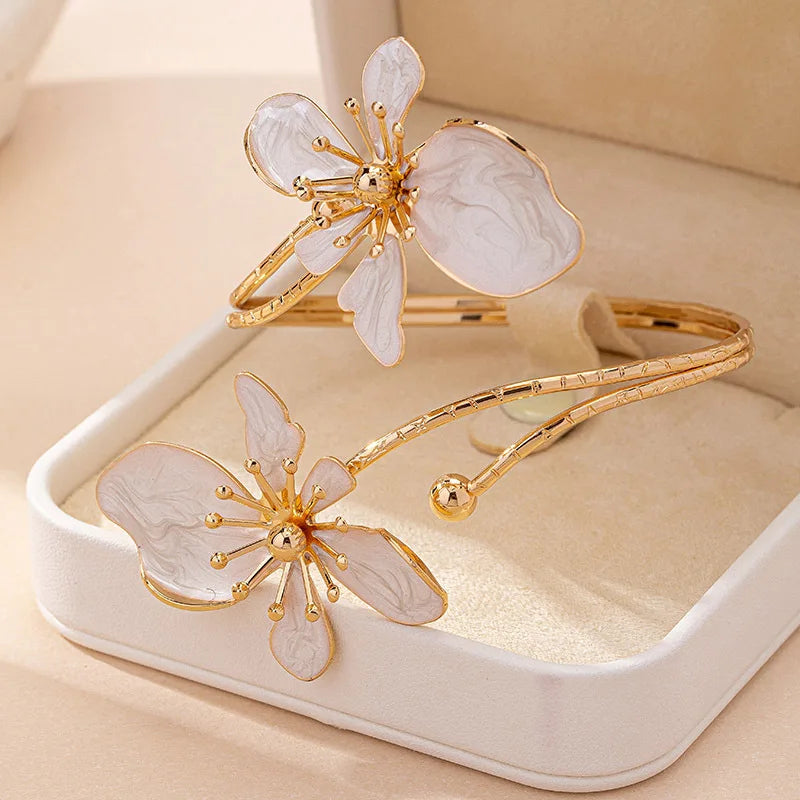 Flower Arm Cuff Bracelet