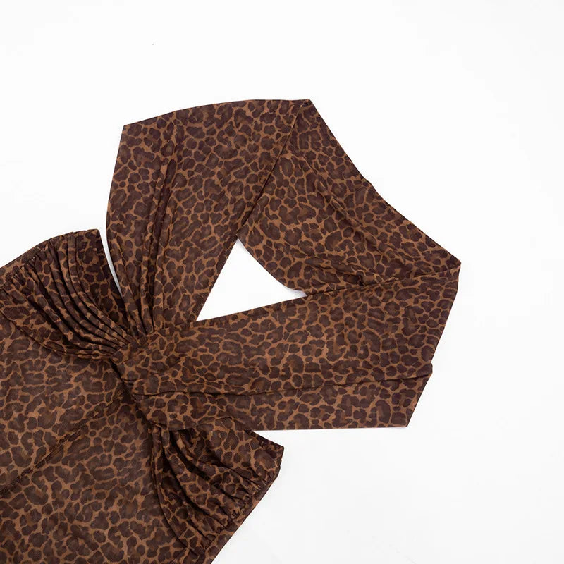 Ella Leopard Mesh Romper