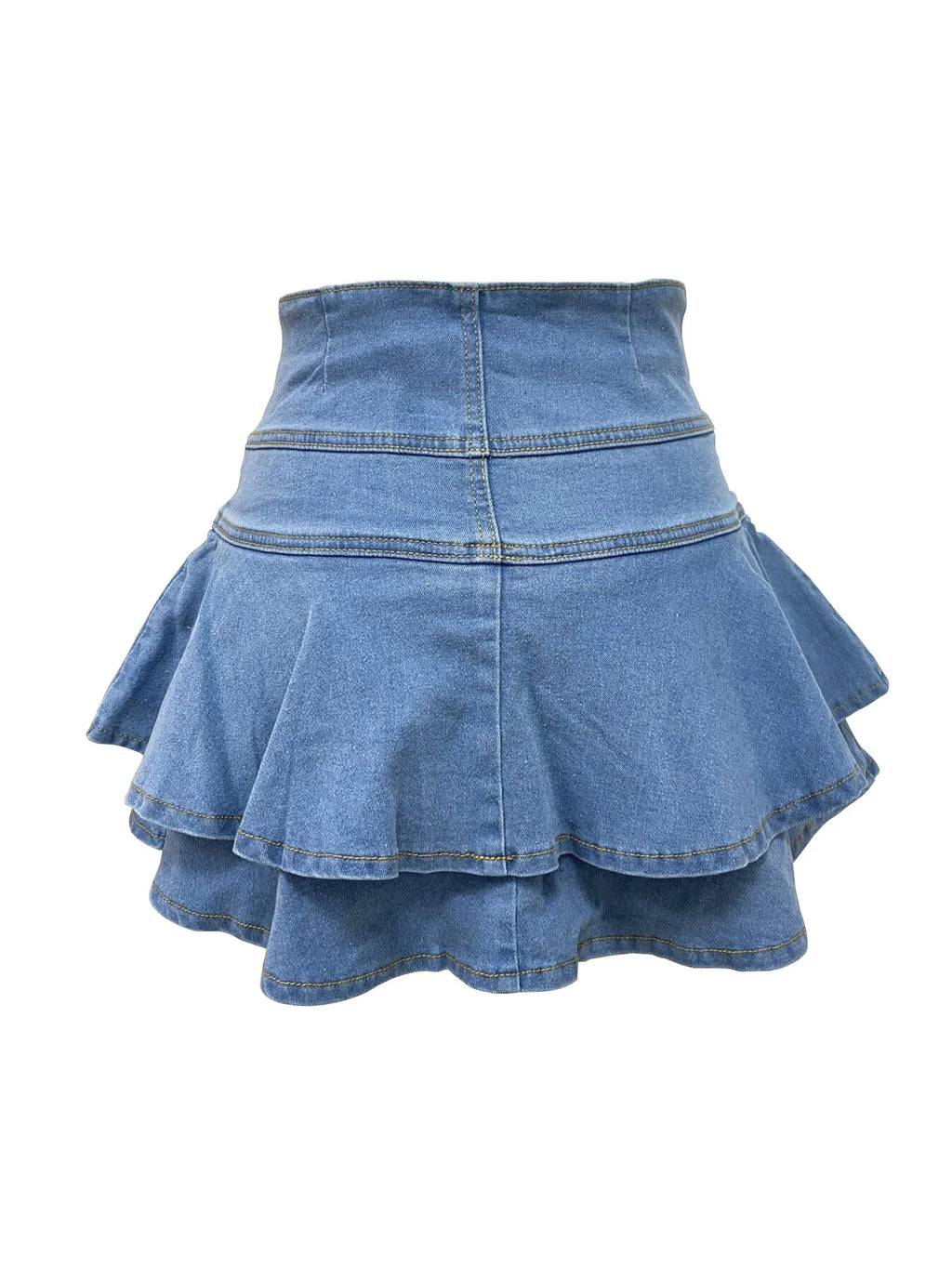 Abie Denim Skirt -Wash Blue