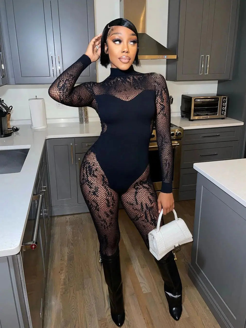 Miya Mesh Jumpsuit