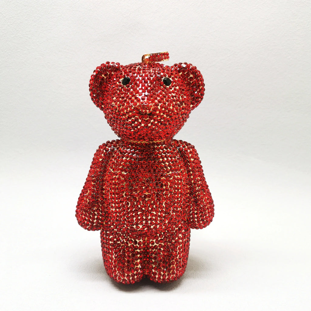 Mini Bear Diamond Clutch Bag