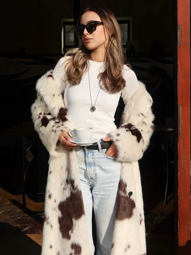 Luxe Tie Dye Fur Coat