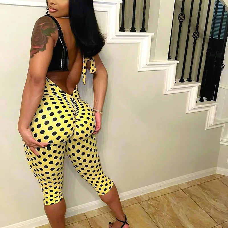 Dot Backless Romper