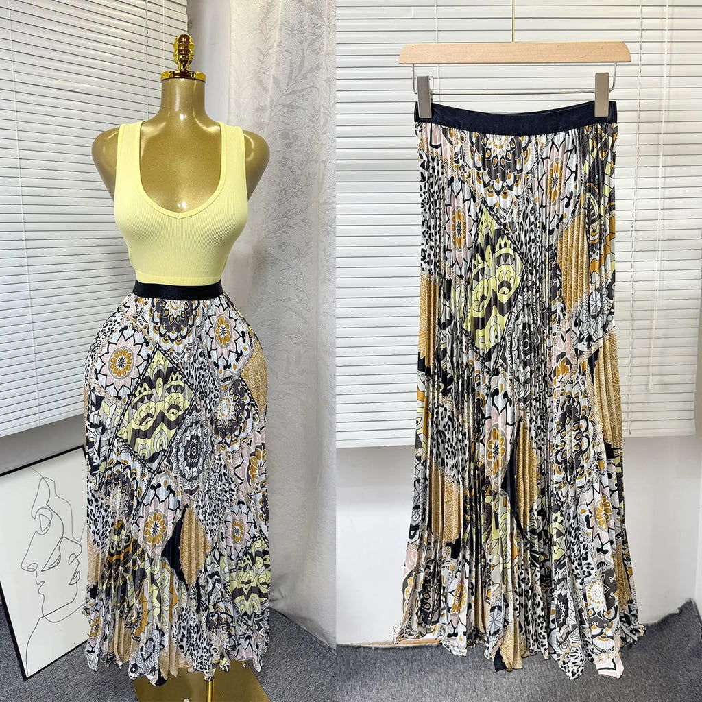Kiana High Waist Skirt Set