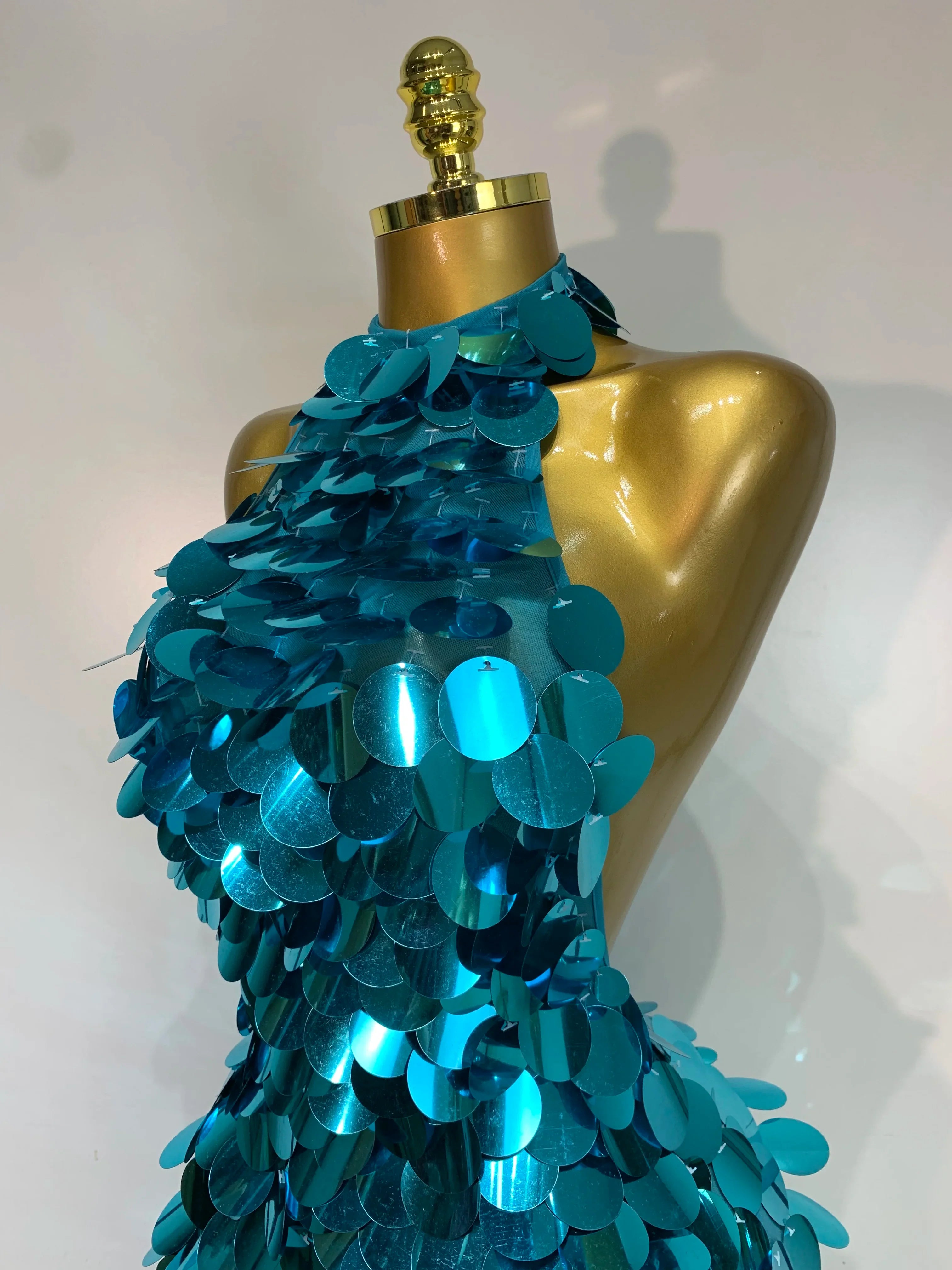 Marissa Sequins Backless Mini Dress