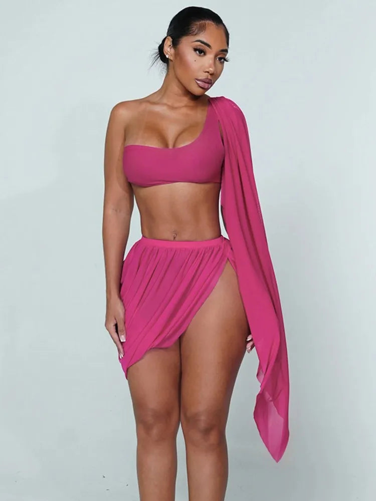 Lona Ruched Skirt Set