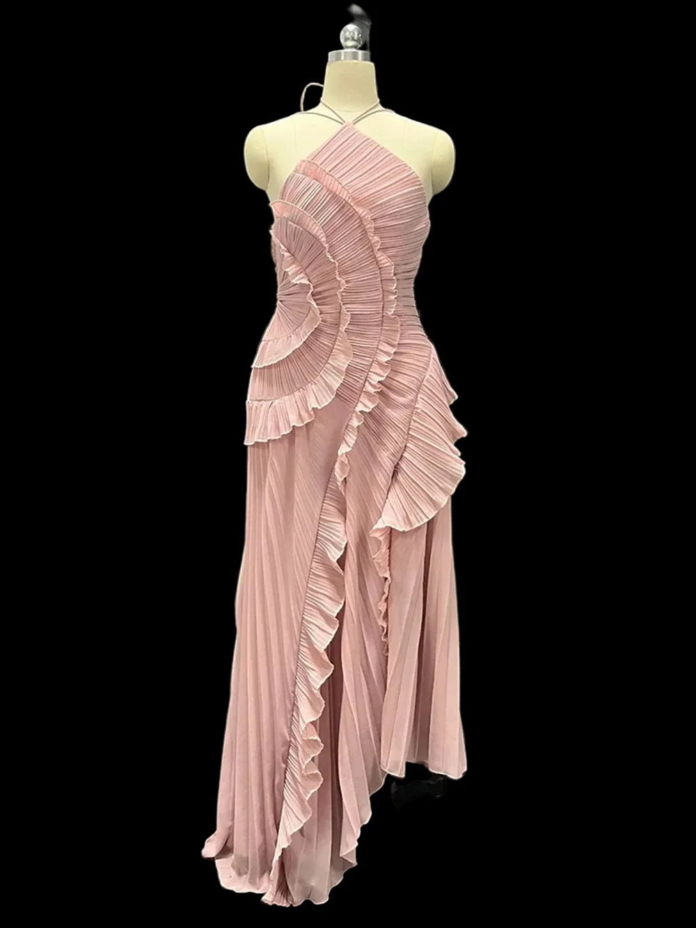 Kelsi Chiffon Ruffle Maxi Dress