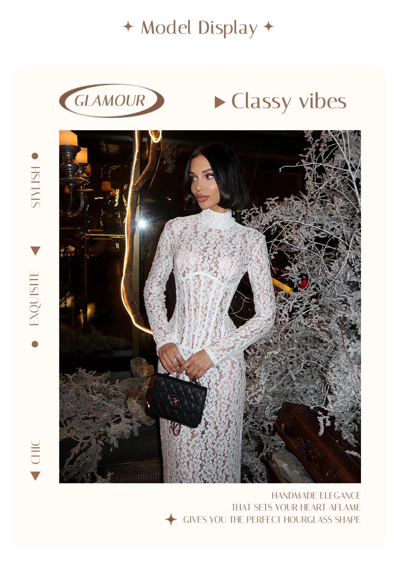 Eleeza Corset Maxi Dress