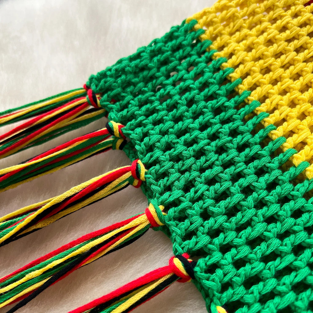 Jamaican Gyal Tassel Knitted Skirt Set