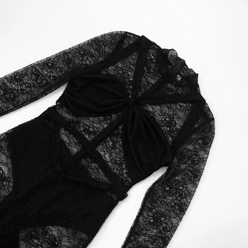 Atasa Mesh Jumpsuit