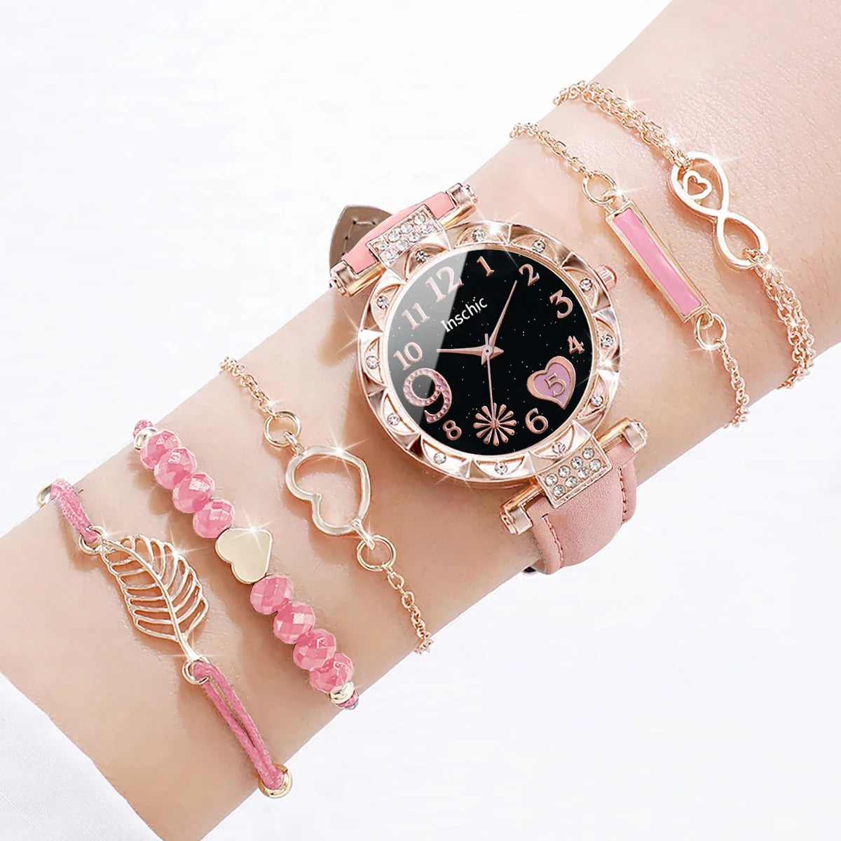6PCS/Set Watch Bracelet Set（Without Box）