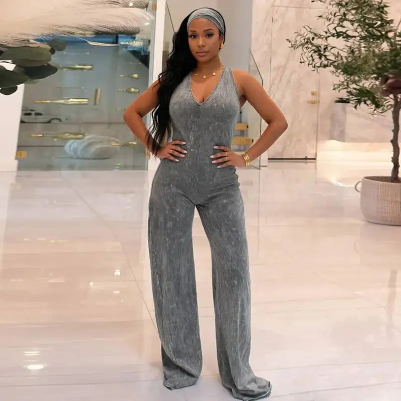 Cia Backless Wide Leg Jumpsuit
