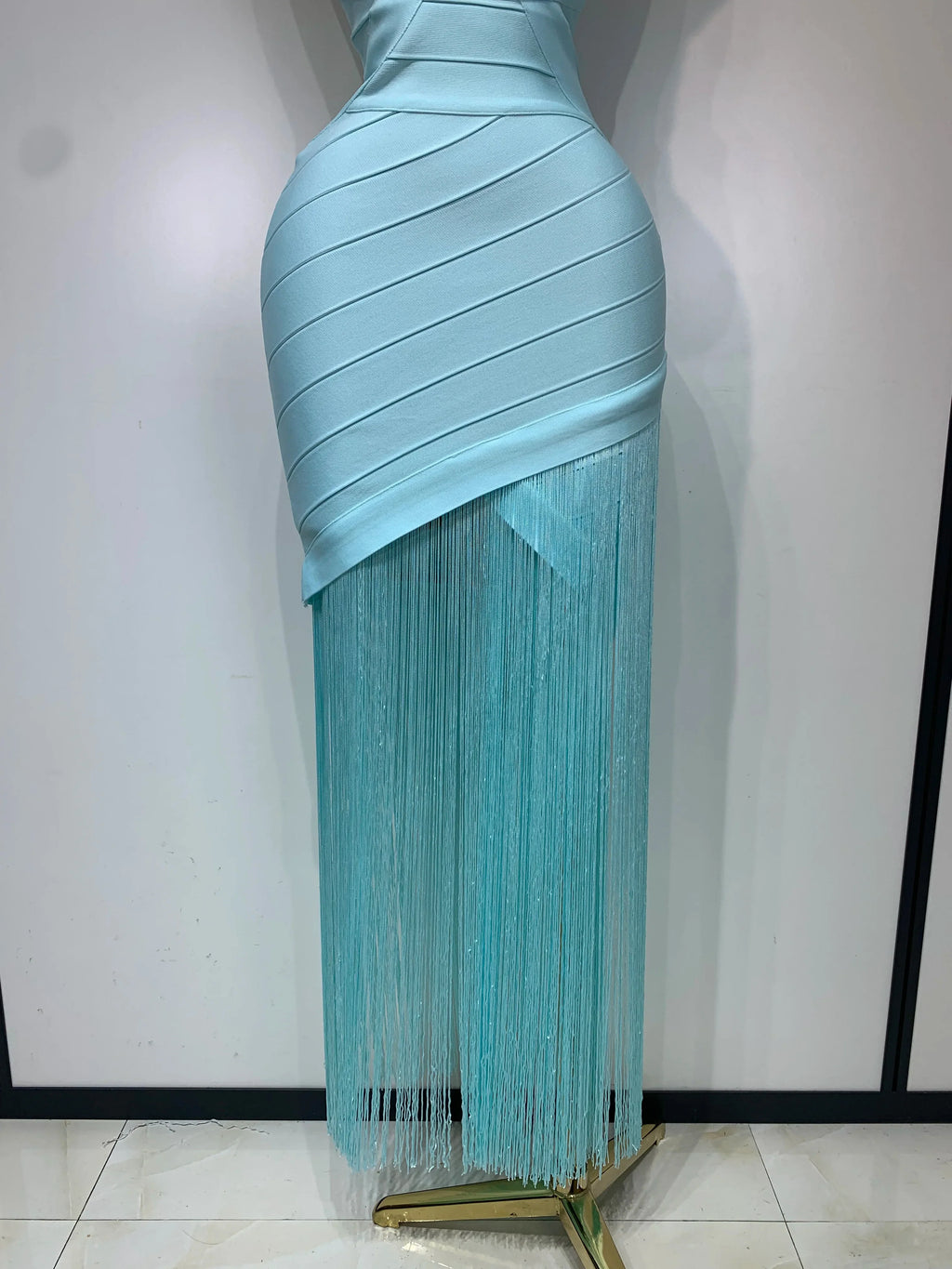 Lauren Tassel Bandage Maxi Dress