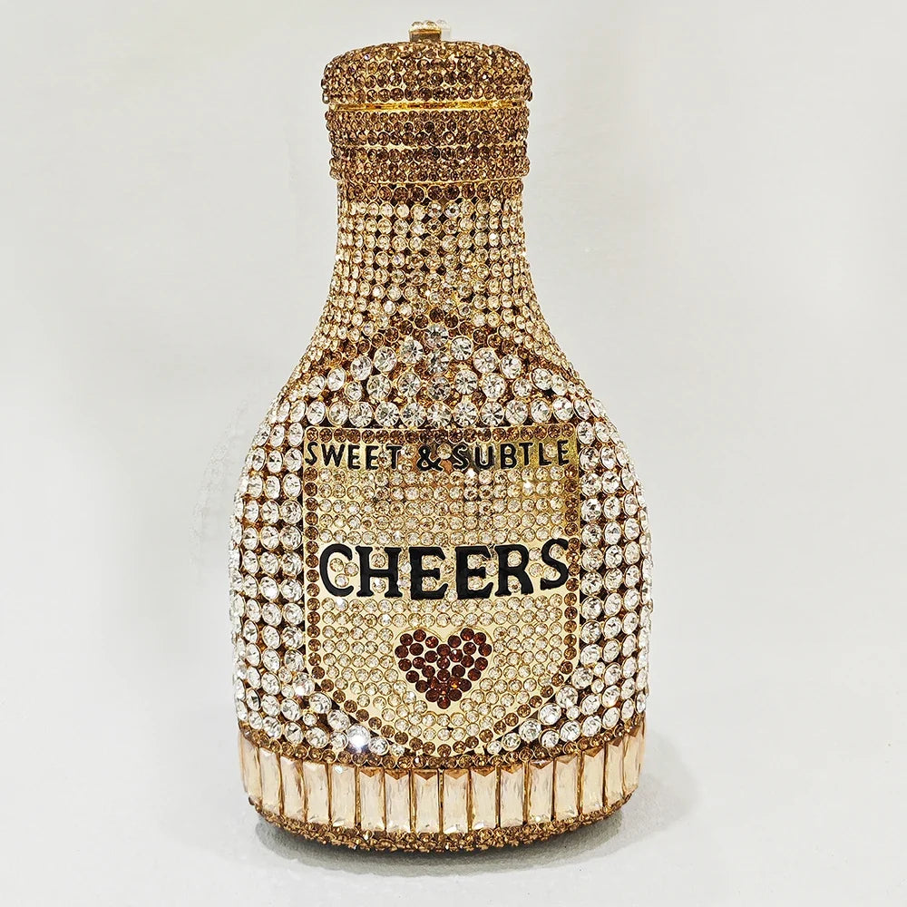 Cheers Crystal Clutch Purse