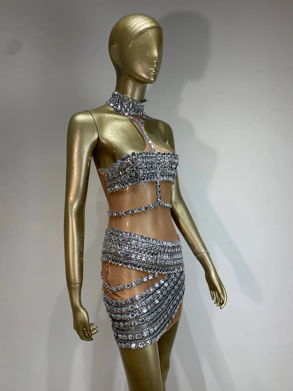Alissa Mesh Mini Dress