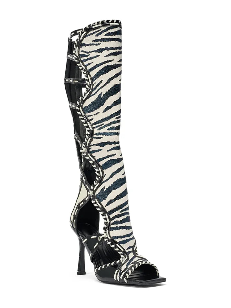 Gladiator Leather High Heels