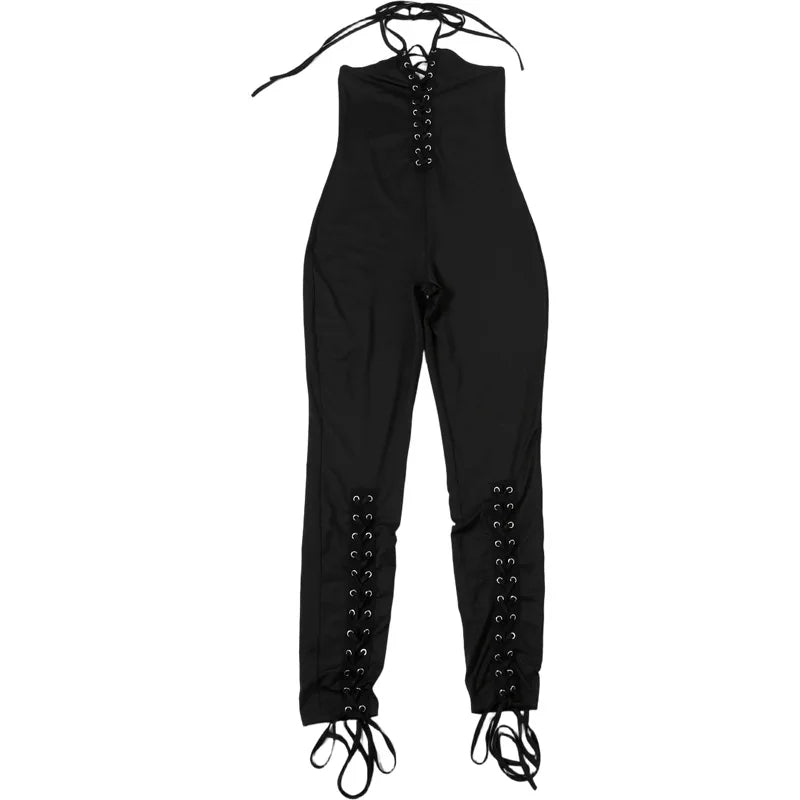 Olina Lace Up Jumpsuit